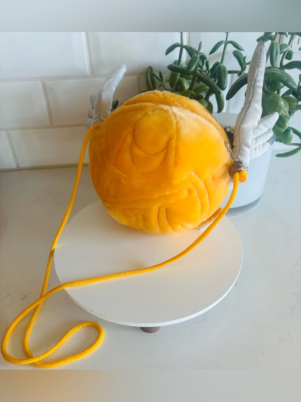 Vintage Universal Studios Harry Potter Snitch Plush Bag